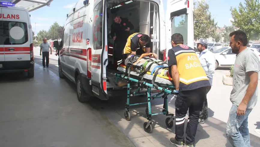 Konya’da inşaatta korkutan kaza! 3. kattan beton zemine çakıldı!