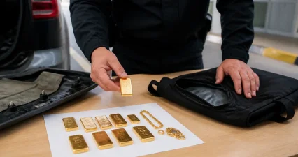 Lesovo Gümrüğü’nde 708 gram altın ele geçirildi