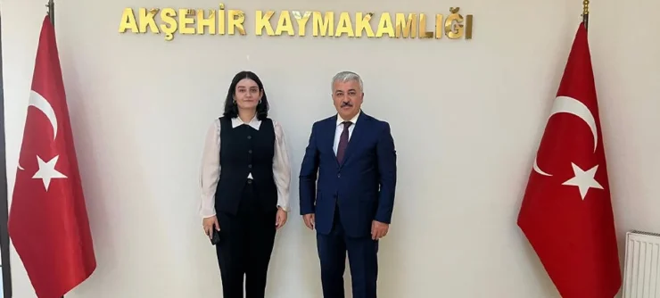 Akşehir ve Çeltik Kaymakamlarından Görüş Alışverişi