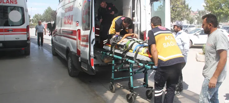 Konya’da inşaatta korkutan kaza! 3. kattan beton zemine çakıldı!