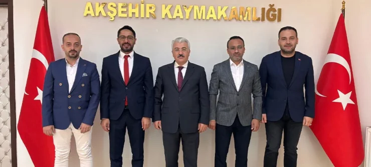 AK Parti Akşehir Yönetiminden Kaymakam Yiğit’e Ziyaret